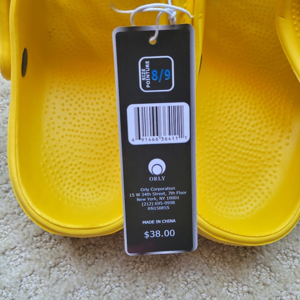 Yellow Clogs Size 8/9 - Picture 2 of 2